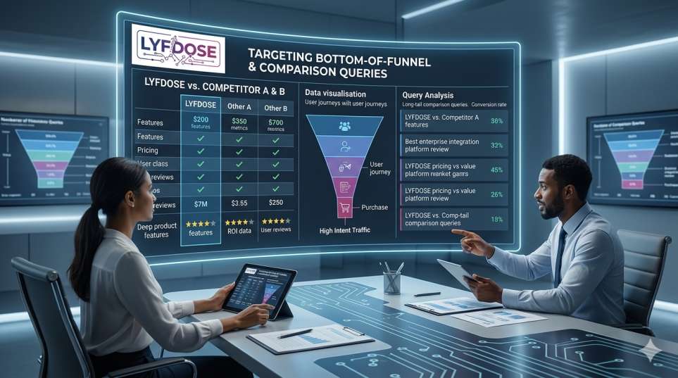 Target Bottom-of-Funnel and Comparison Queries